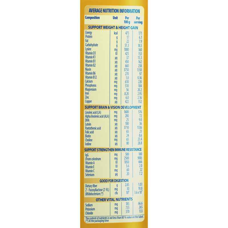Sữa bột Nutifood GrowPLUS+ Colos Immunel 2+ 800g