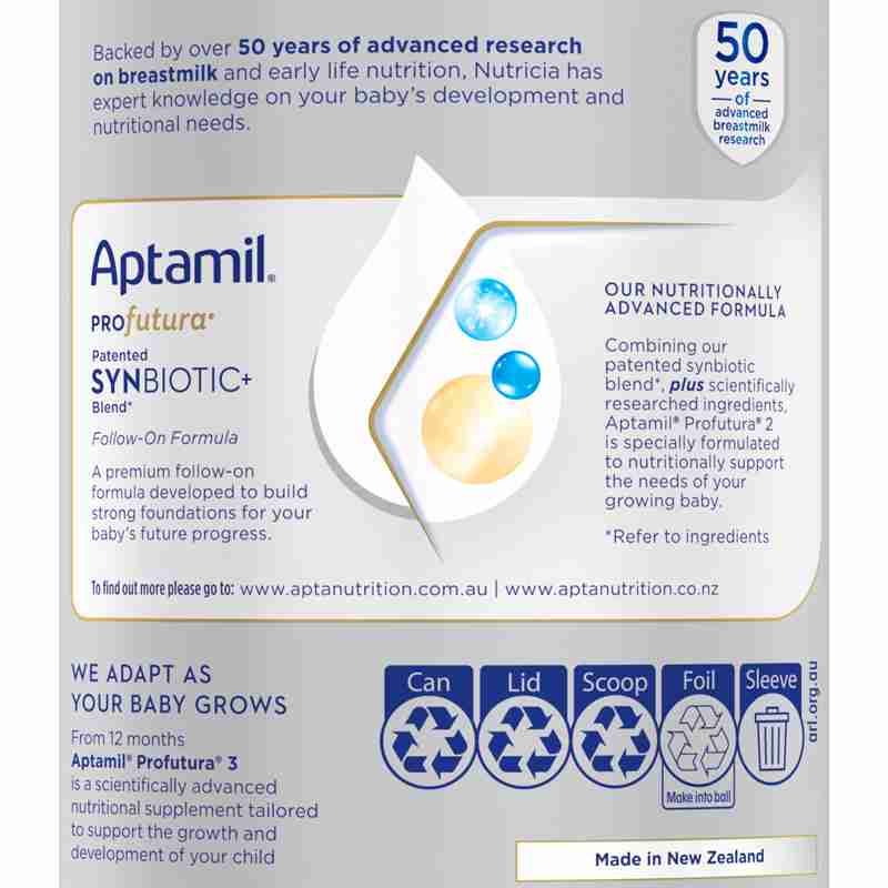 Sữa bột Aptamil Úc Profutura số 2 900g
