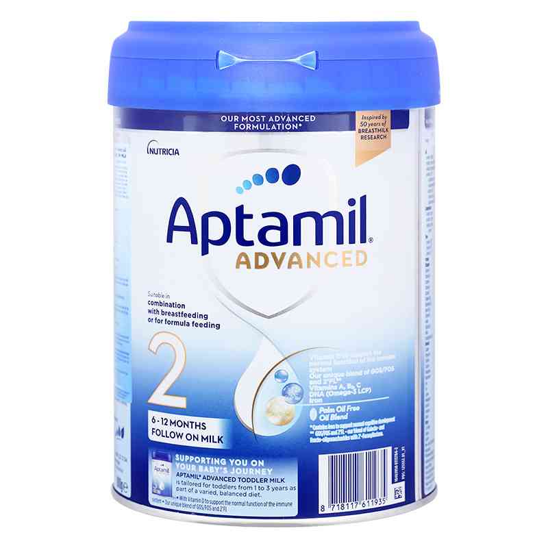 Sữa bột Aptamil Anh Advanced số 2 800g