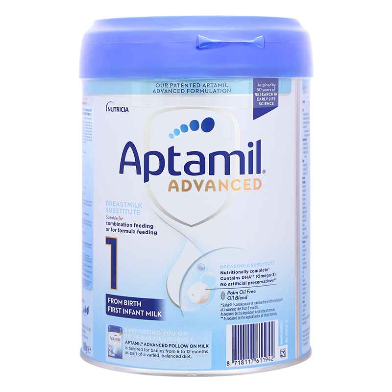 Sữa bột Aptamil Anh Advanced số 1 800g