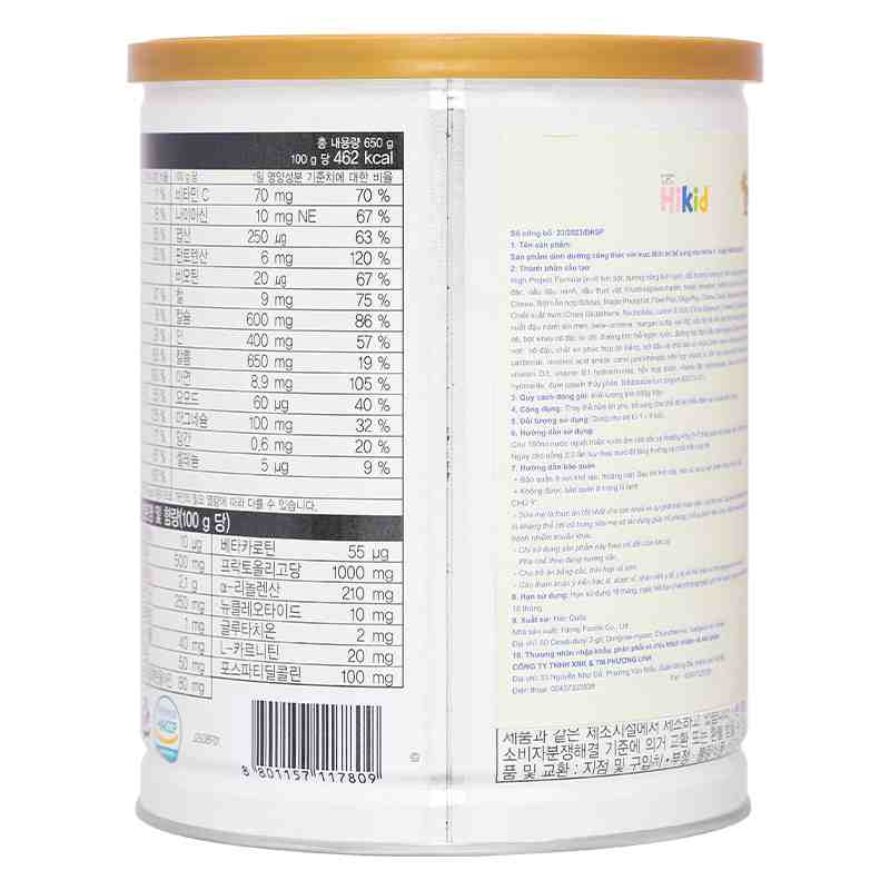 Sữa bột Hikid sữa dê 650g