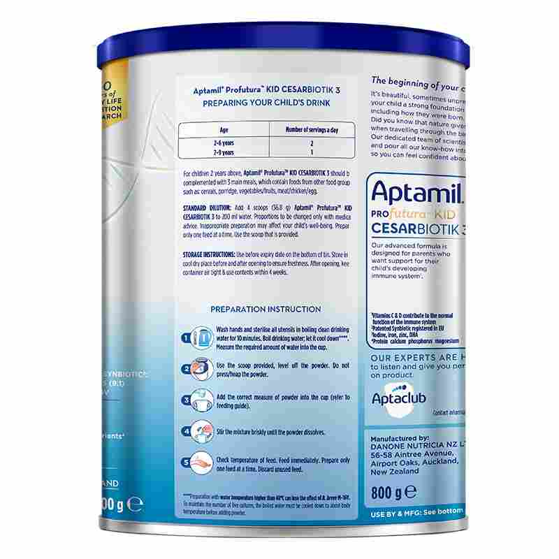 Sữa bột Aptamil Profutura Kid Cesarbiotik số 3 800g