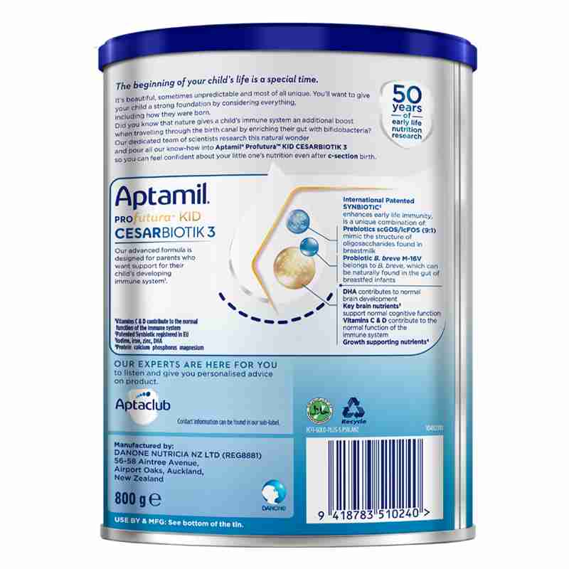 Sữa bột Aptamil Profutura Kid Cesarbiotik số 3 800g
