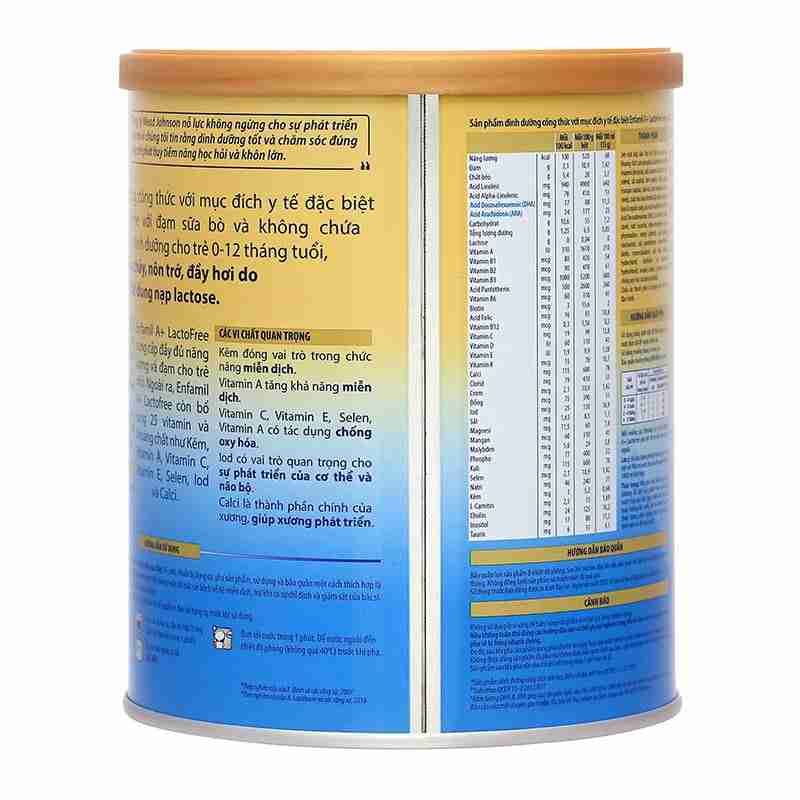 Sữa bột Enfamil A+ LactoFree Care 400g