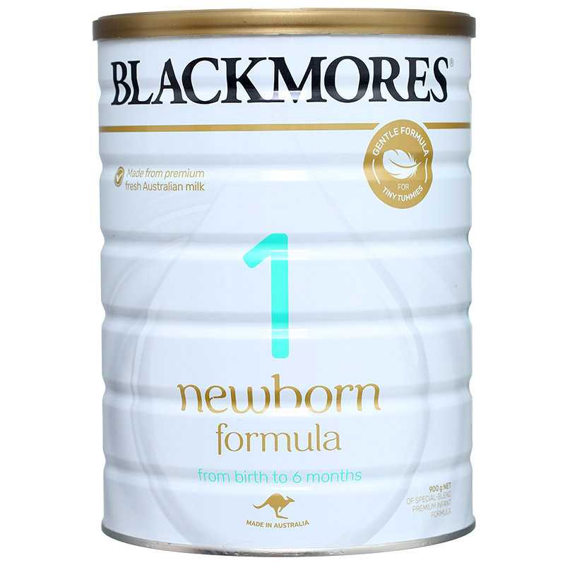 Sữa bột Blackmores NewBorn Formula số 1 900g (0-6 tháng)