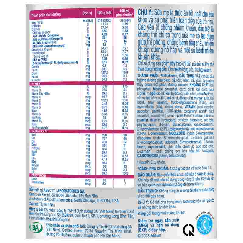 Sữa bột Similac Total Comfort 0+ 360g (0-12 tháng)