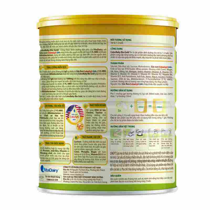 Sữa bột ColosBaby Bio Gold 1+ 800g (12-24 tháng)