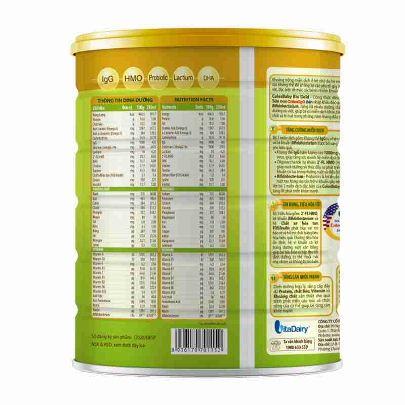 Sữa bột ColosBaby Bio Gold 1+ 800g (12-24 tháng)