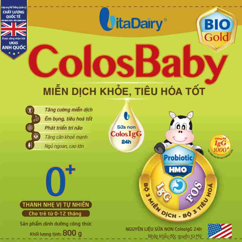 Sữa bột ColosBaby Bio Gold 0+ 800g (0-12 tháng)