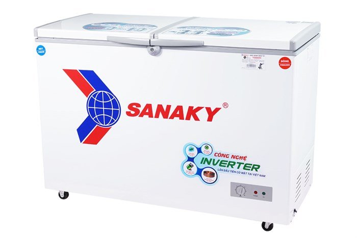 Tủ đông Sanaky Inverter 2 ngăn VH-4099W3 280 lít