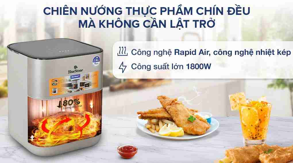 Nồi chiên không dầu BlueStone AFB-5867 6 lít