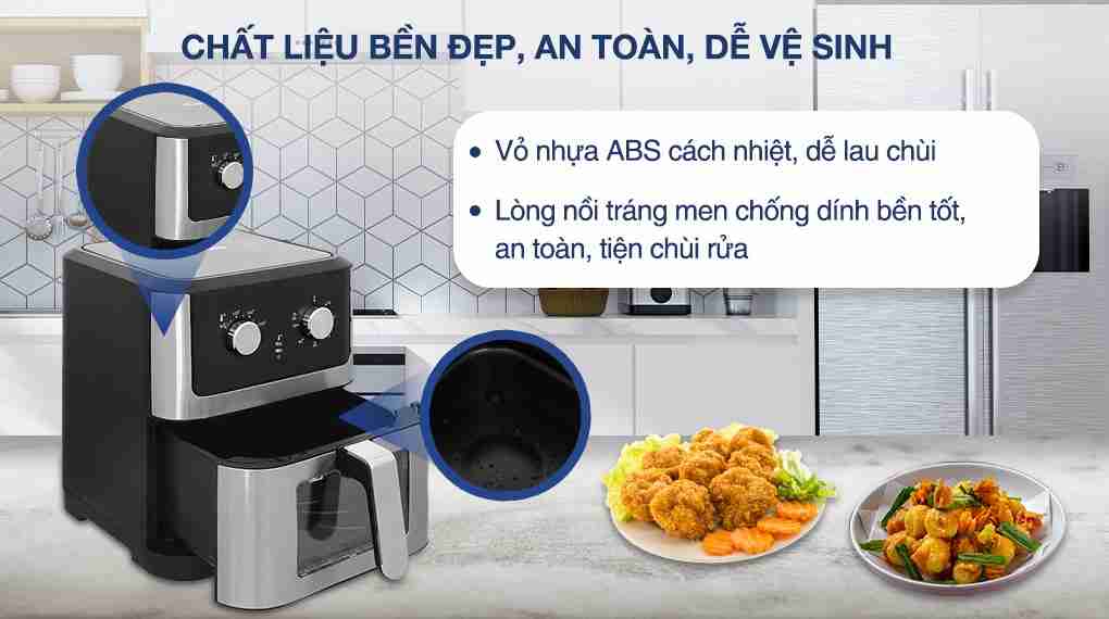 Nồi chiên không dầu Rapido RAF-8.0M 8 lít