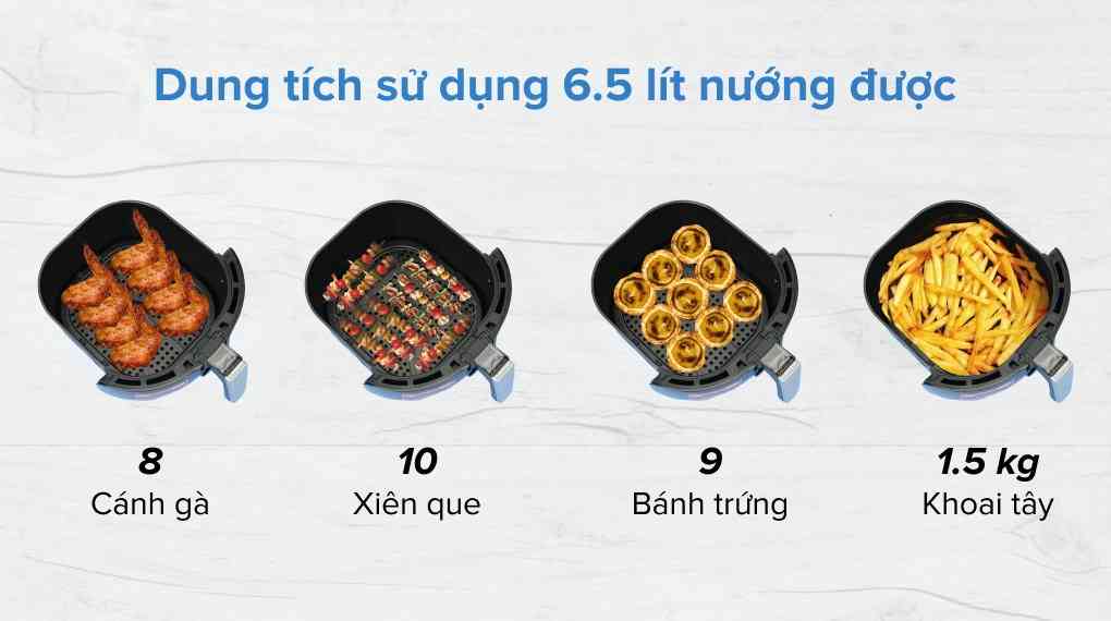Nồi chiên không dầu Magic A-805 6.5 lít