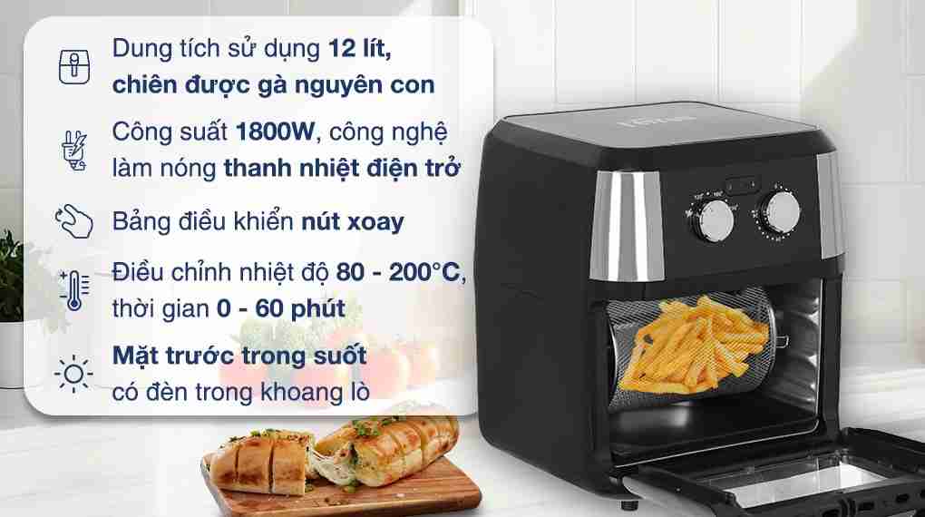 Lò chiên không dầu Ferroli FAF-12M 12 lít