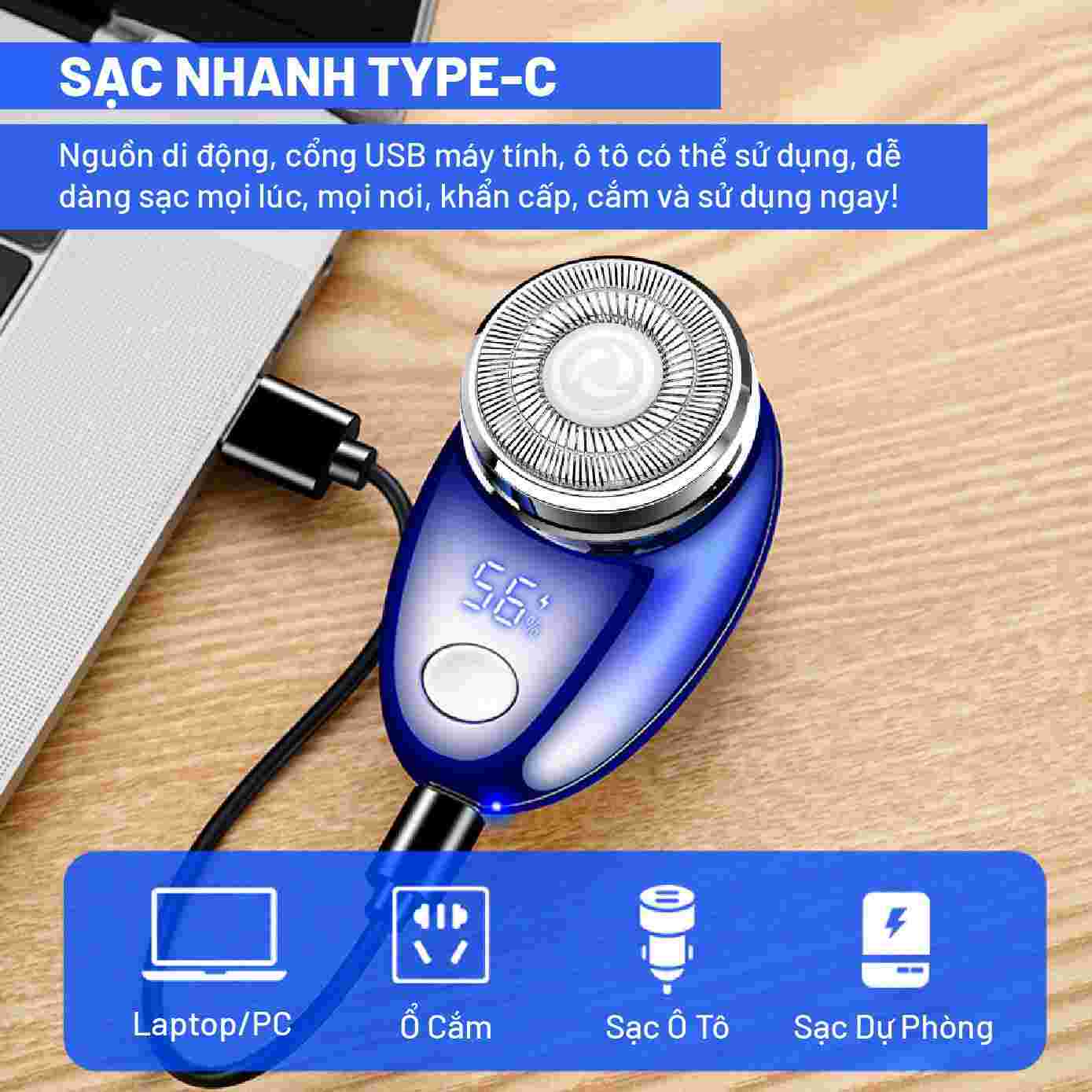 Máy cạo râu khô và ướt Hyundai PHT-051