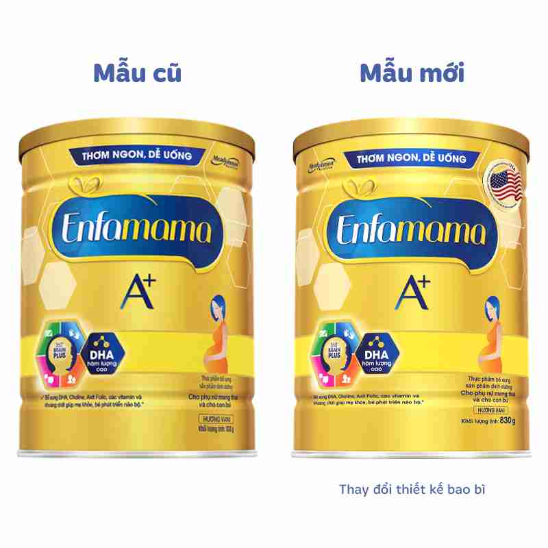 Sữa bầu Enfamama A+ 360° Brain Plus 830g