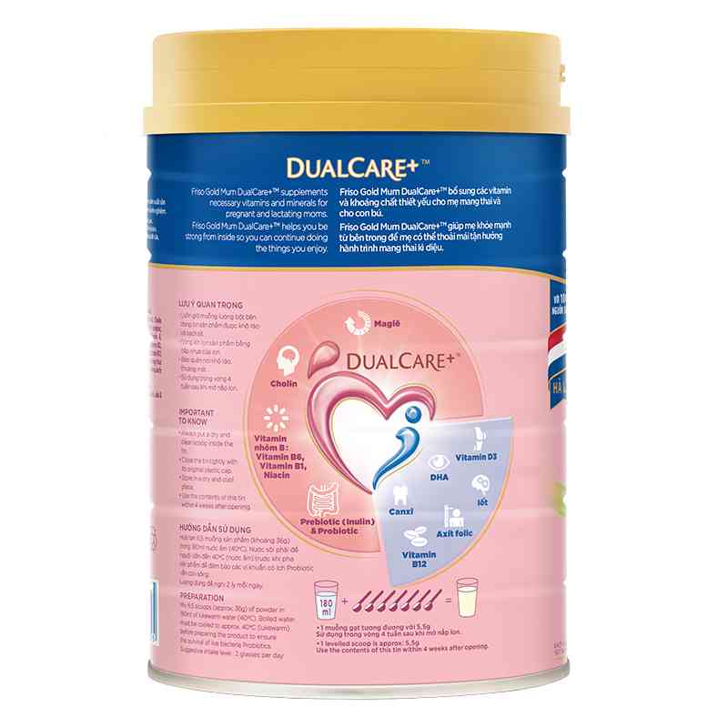 Sữa bầu Friso Gold Mum hương cam 900g