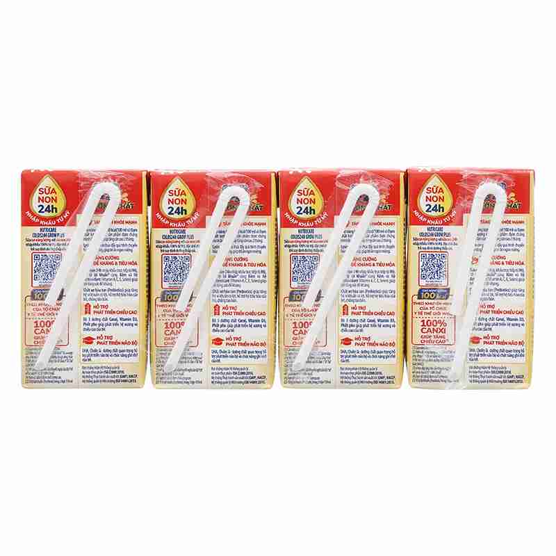 Lốc 4 hộp sữa pha sẵn Nutricare Colos 24h Grow Plus 110ml