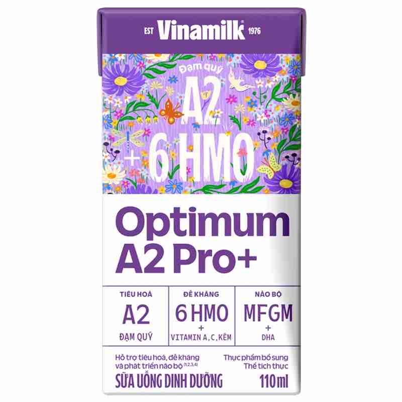 Lốc 4 hộp sữa pha sẵn Optimum A2 Pro+ 110ml