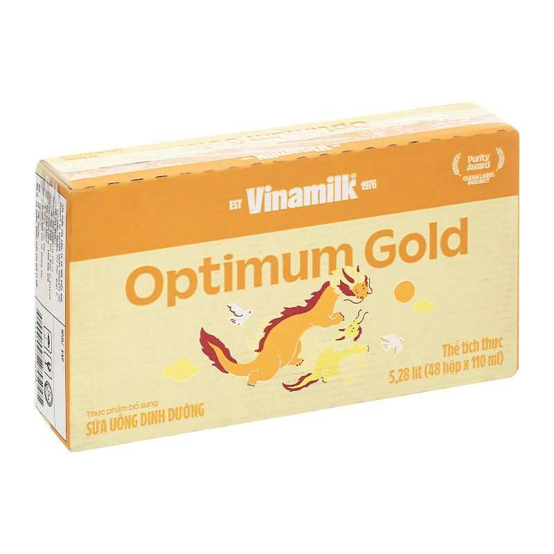 Thùng 48 hộp sữa pha sẵn Optimum Gold 110ml