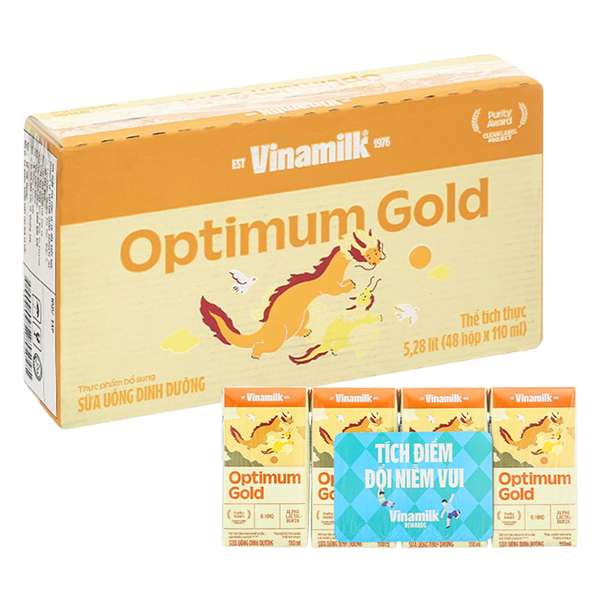 Thùng 48 hộp sữa pha sẵn Optimum Gold 110ml