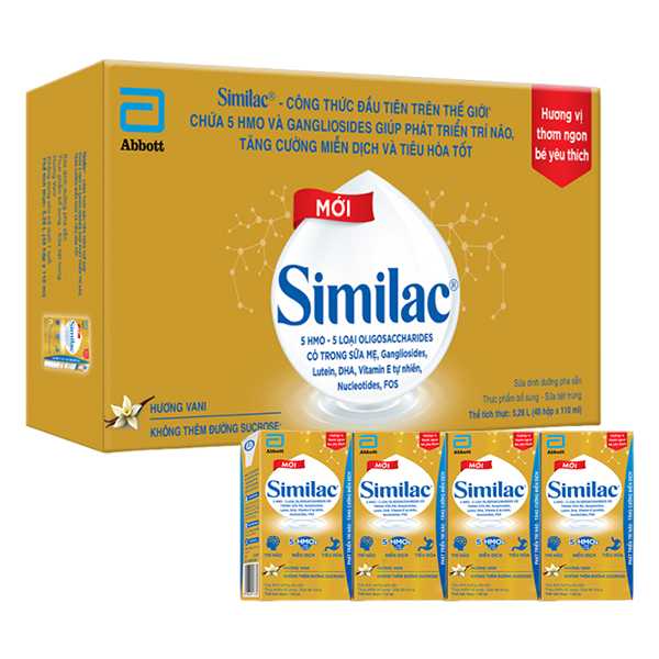 Thùng 48 hộp sữa pha sẵn Similac hương vani 110ml