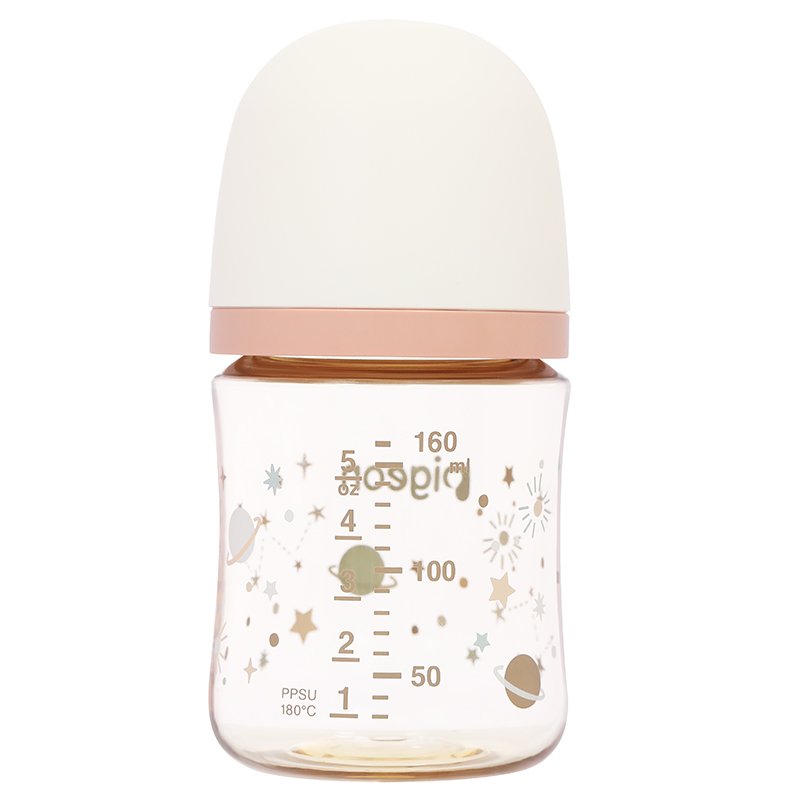 Bình sữa nhựa PPSU Pigeon Softouch Baby-Friendly World cổ rộng 160ml - Dải Ngân Hà