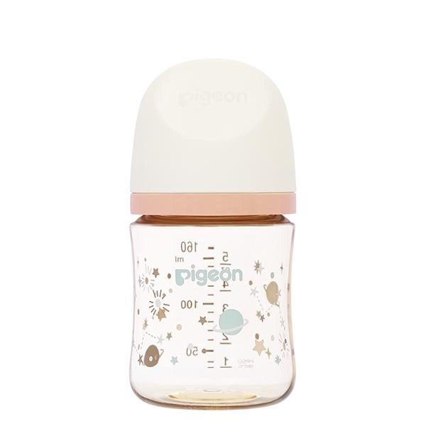 Bình sữa nhựa PPSU Pigeon Softouch Baby-Friendly World cổ rộng 160ml - Dải Ngân Hà