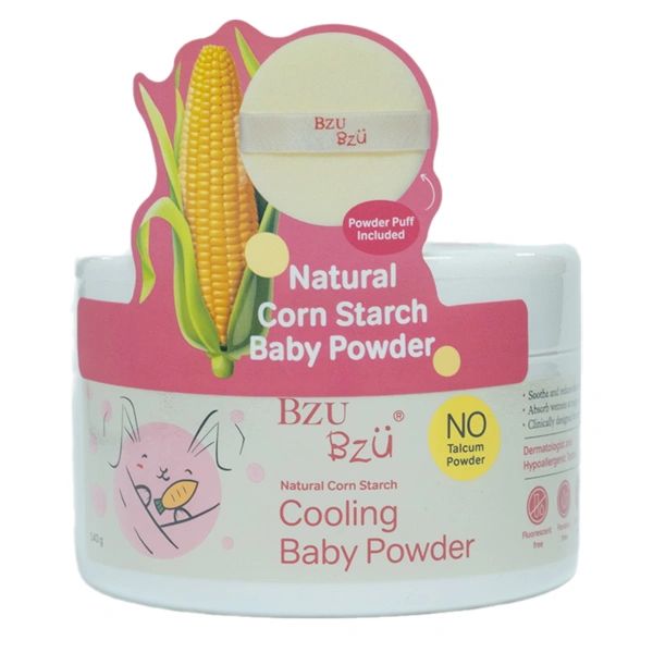 Phấn rôm tinh bột ngô cho bé BZU BZU 140g