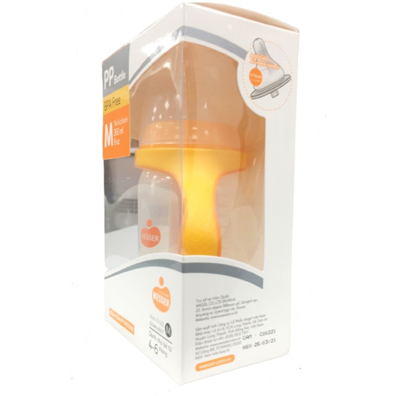 Bình sữa nhựa PP Wesser TBSPPW260 cổ rộng 260ml