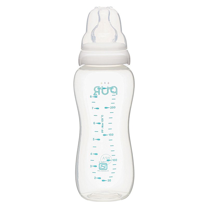 Bình sữa nhựa PP Pur Comfort Feeder 1603 cổ hẹp 250ml