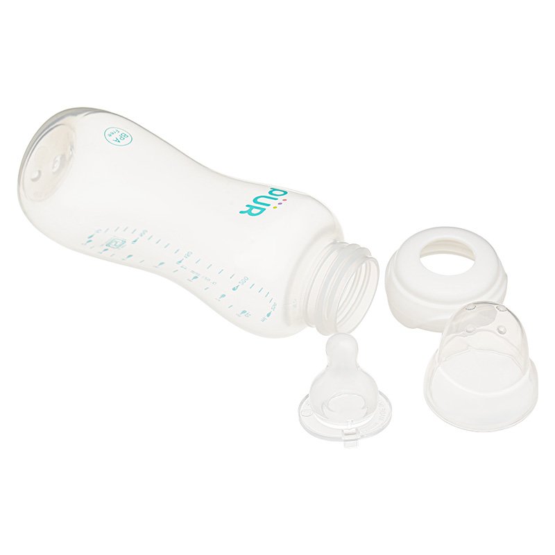 Bình sữa nhựa PP Pur Comfort Feeder 1603 cổ hẹp 250ml