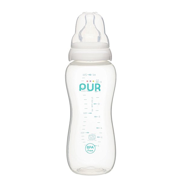 Bình sữa nhựa PP Pur Comfort Feeder 1603 cổ hẹp 250ml