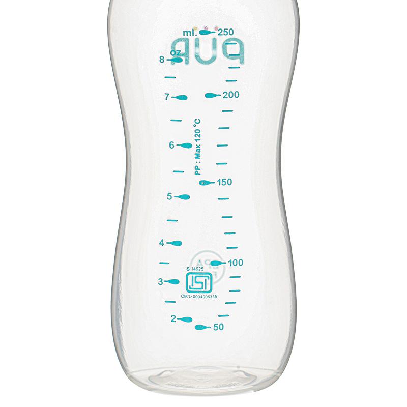 Bình sữa nhựa PP Pur Comfort Feeder 1603 cổ hẹp 250ml