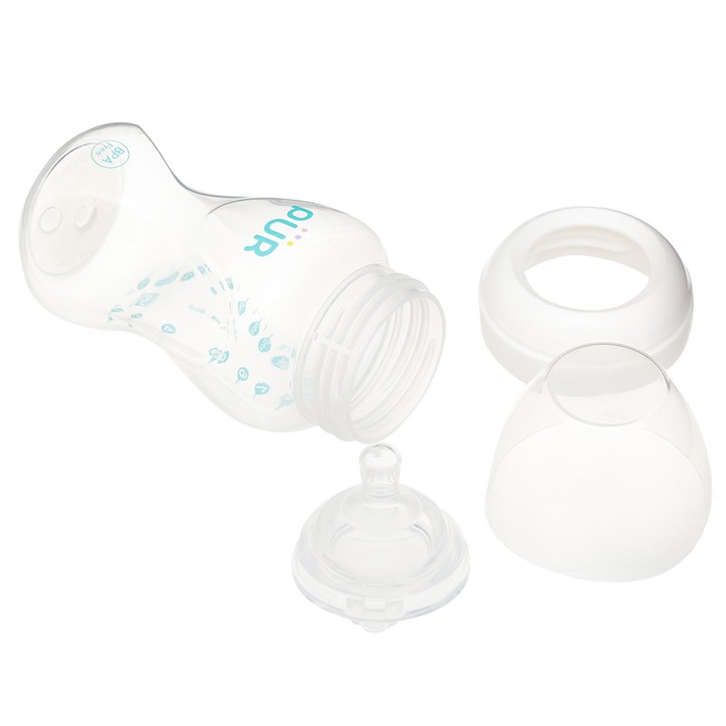 Bình sữa nhựa PP Pur Milk Safe 9812 cổ rộng 250ml