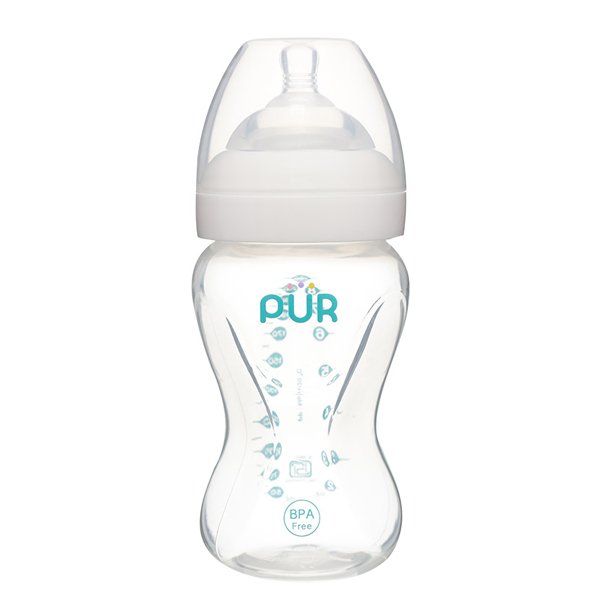 Bình sữa nhựa PP Pur Milk Safe 9812 cổ rộng 250ml