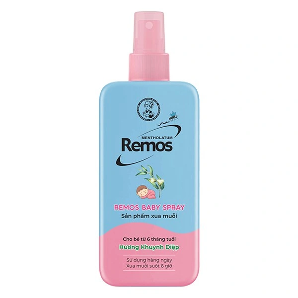 Xịt chống muỗi Remos Baby Spray hương khuynh diệp 70ml