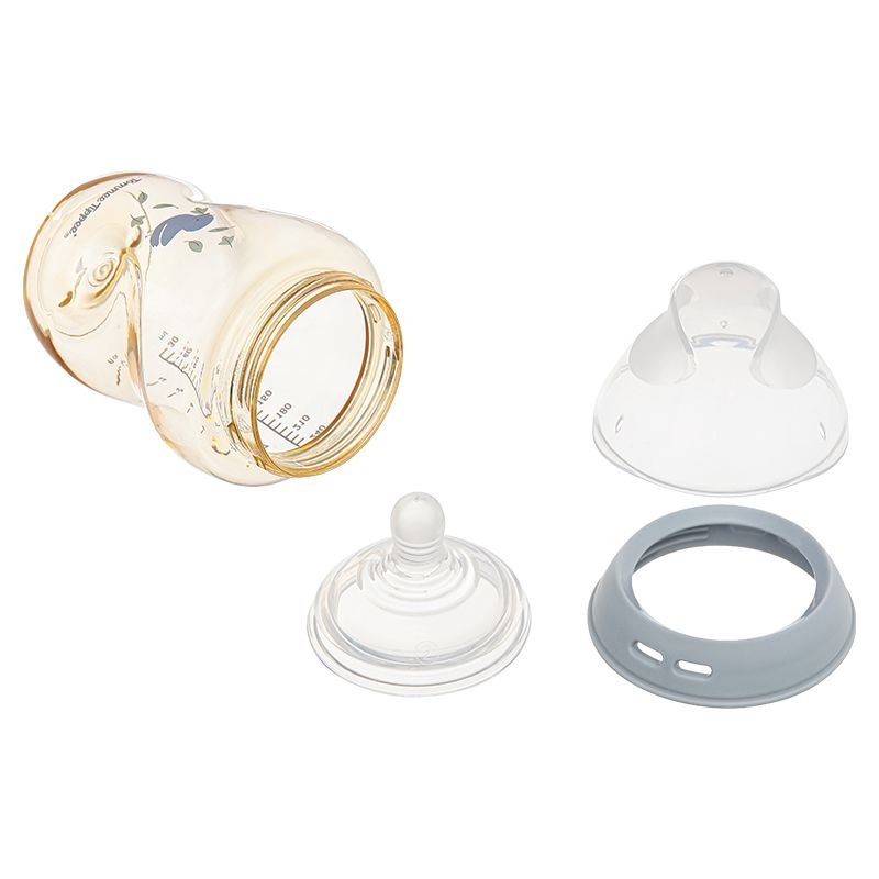 Bình sữa nhựa PPSU Tommee Tippee Natural Start cổ rộng 260ml - Họa tiết xanh