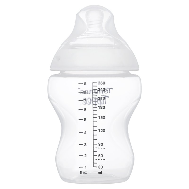 Bình sữa nhựa PP Tommee Tippee Natural Start cổ rộng 260ml - Mẫu mới