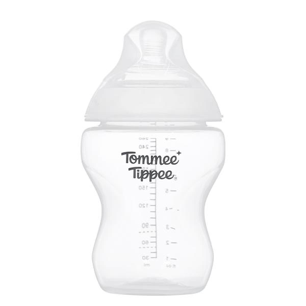 Bình sữa nhựa PP Tommee Tippee Natural Start cổ rộng 260ml - Mẫu mới