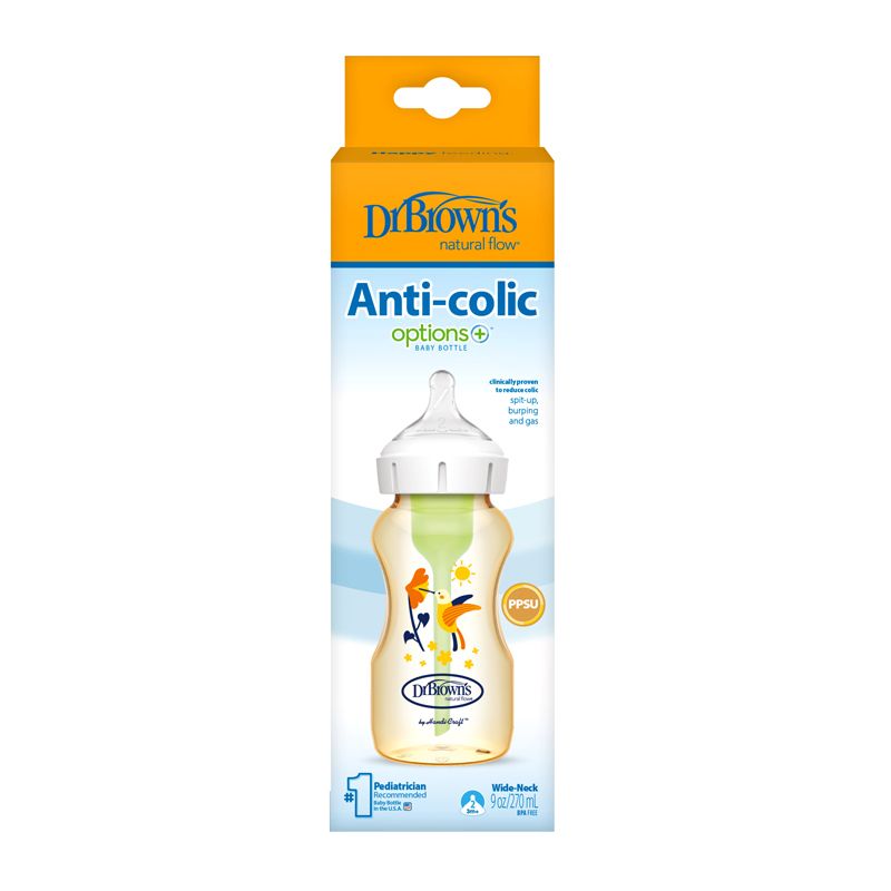 Bình sữa nhựa PPSU Dr. Brown's WB91620-INTLX cổ rộng 270ml