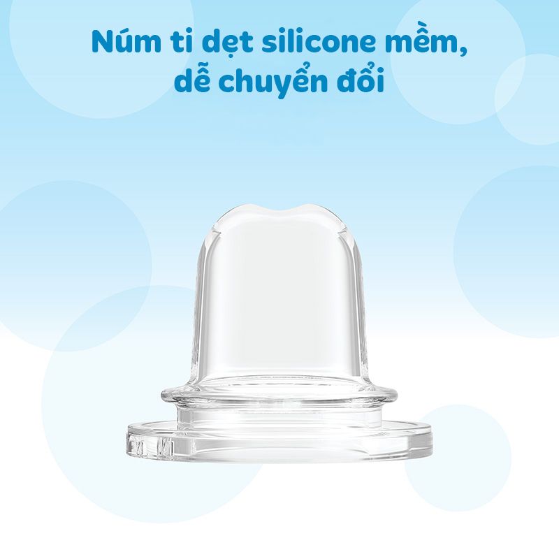 Bình sữa nhựa PP Dr. Brown's Option Plus chuyển đổi 2 giai đoạn cổ hẹp 250ml - Xanh dương