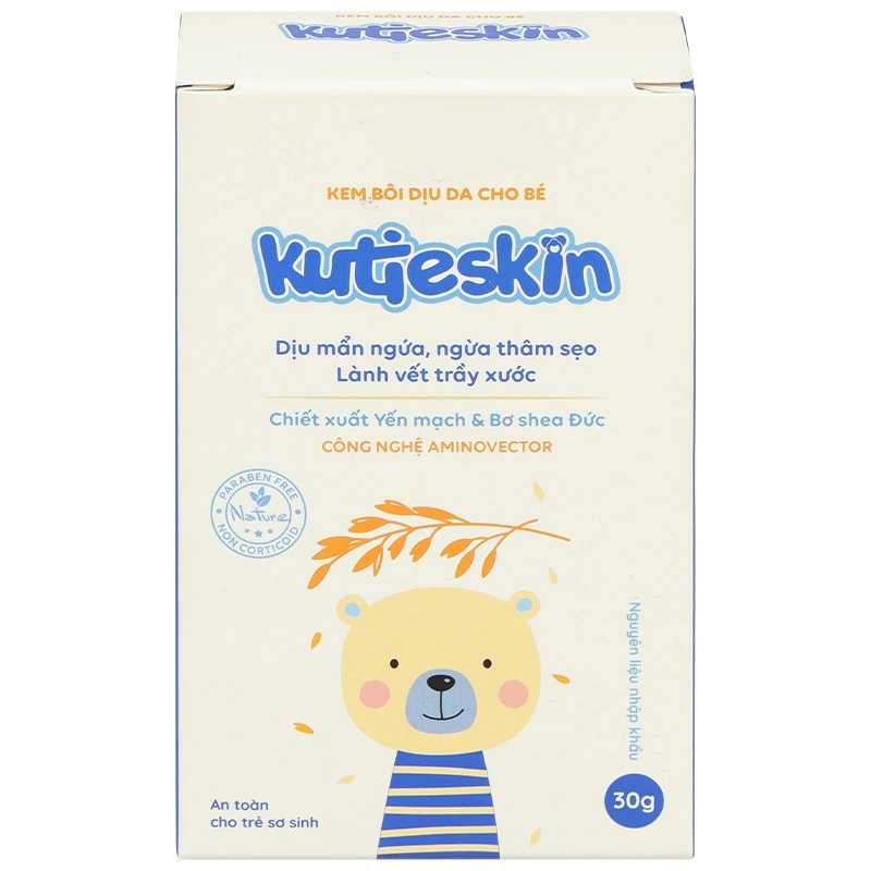 Kem bôi dịu da cho bé Kutieskin 30g
