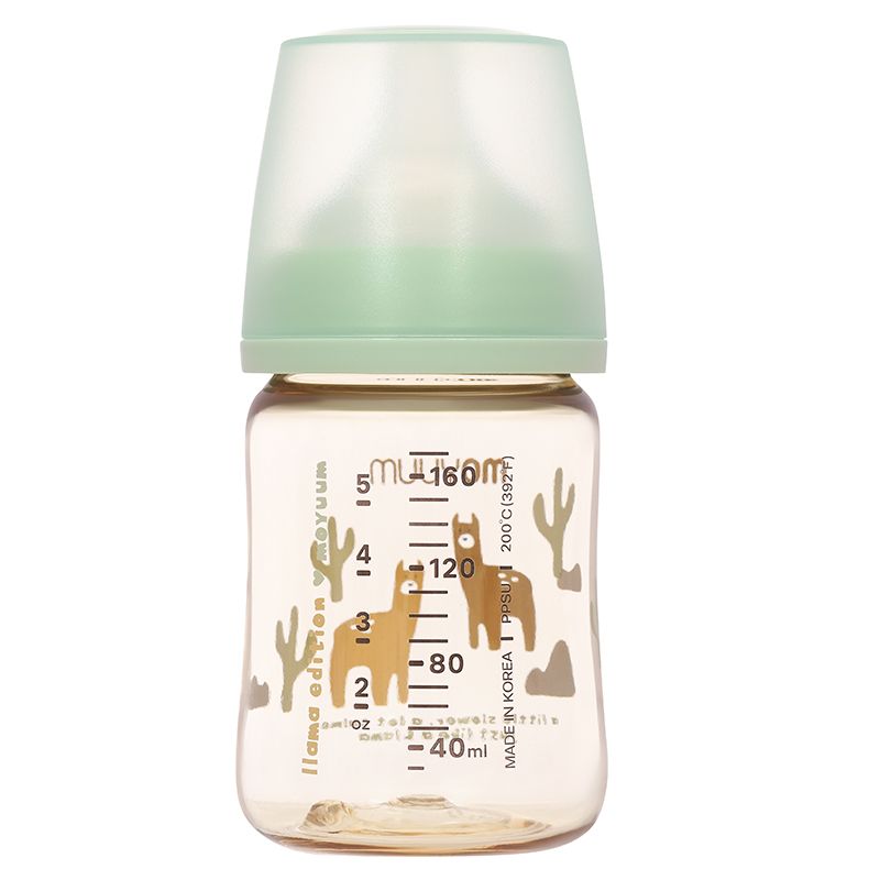 Bình sữa nhựa PPSU Moyuum All In One Bottle cổ rộng 170ml - Lạc đà