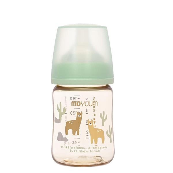 Bình sữa nhựa PPSU Moyuum All In One Bottle cổ rộng 170ml - Lạc đà