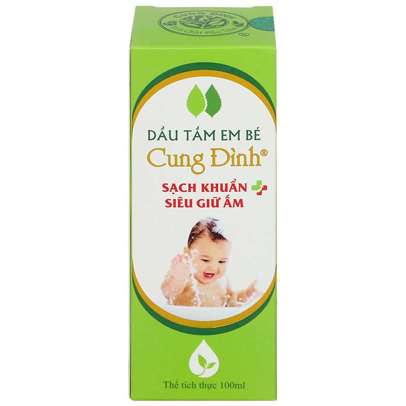 Dầu tắm cho bé Cung Đình chiết xuất tinh dầu tràm 100ml