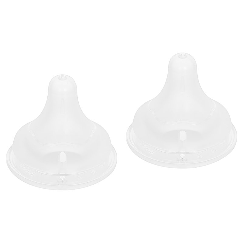 Bộ 2 núm ti Pigeon Softouch cổ rộng size LLL (từ 15 tháng)