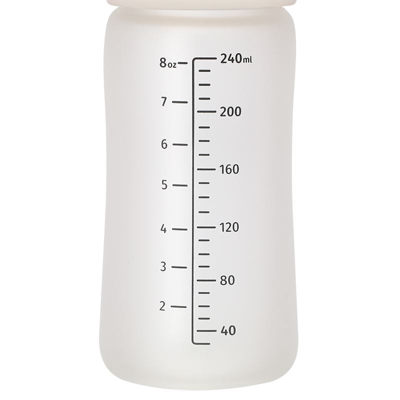 Bình sữa thủy tinh tráng silicone Moyuum cổ rộng 240ml