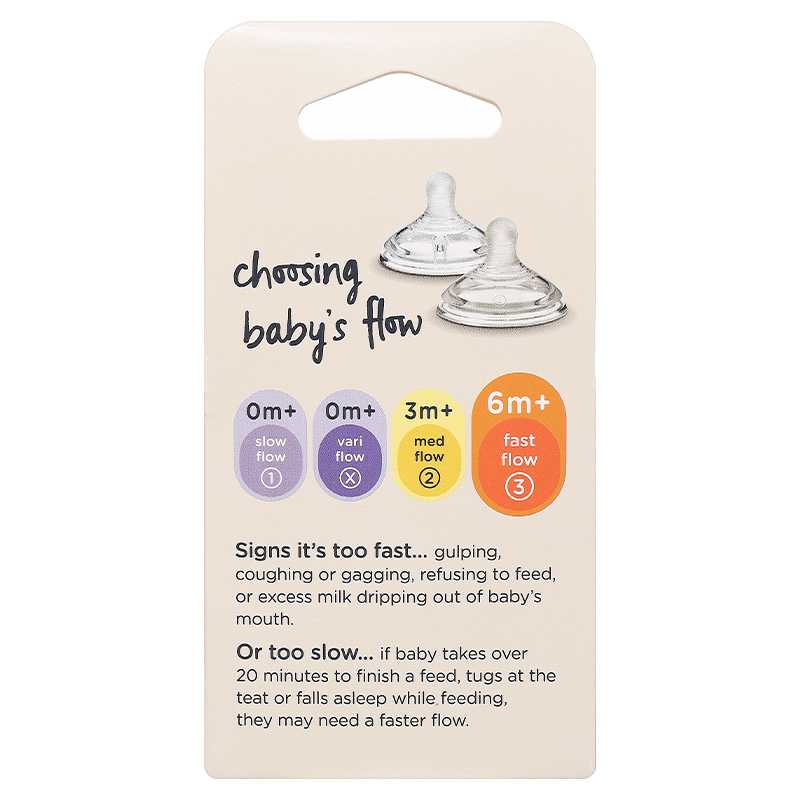 Bộ 2 núm ti Tommee Tippee Natural Start cổ rộng size 3 (từ 6 tháng)