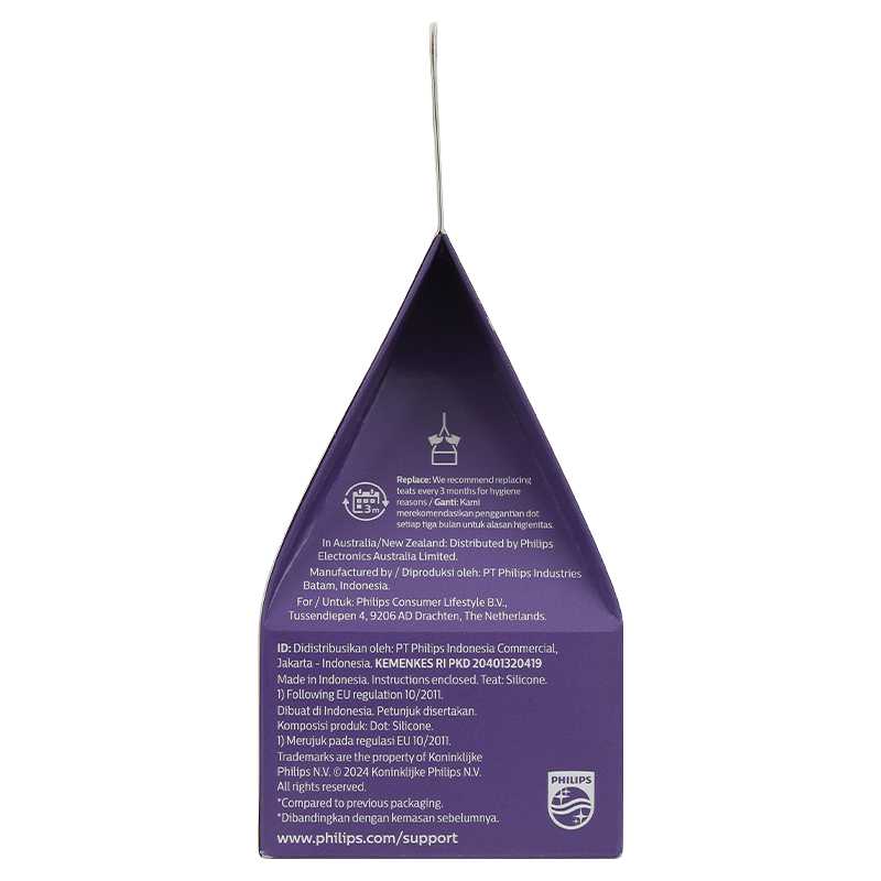 Bộ 2 núm ti Philips Avent SCY966/12 cổ rộng size 6 (từ 9 tháng)